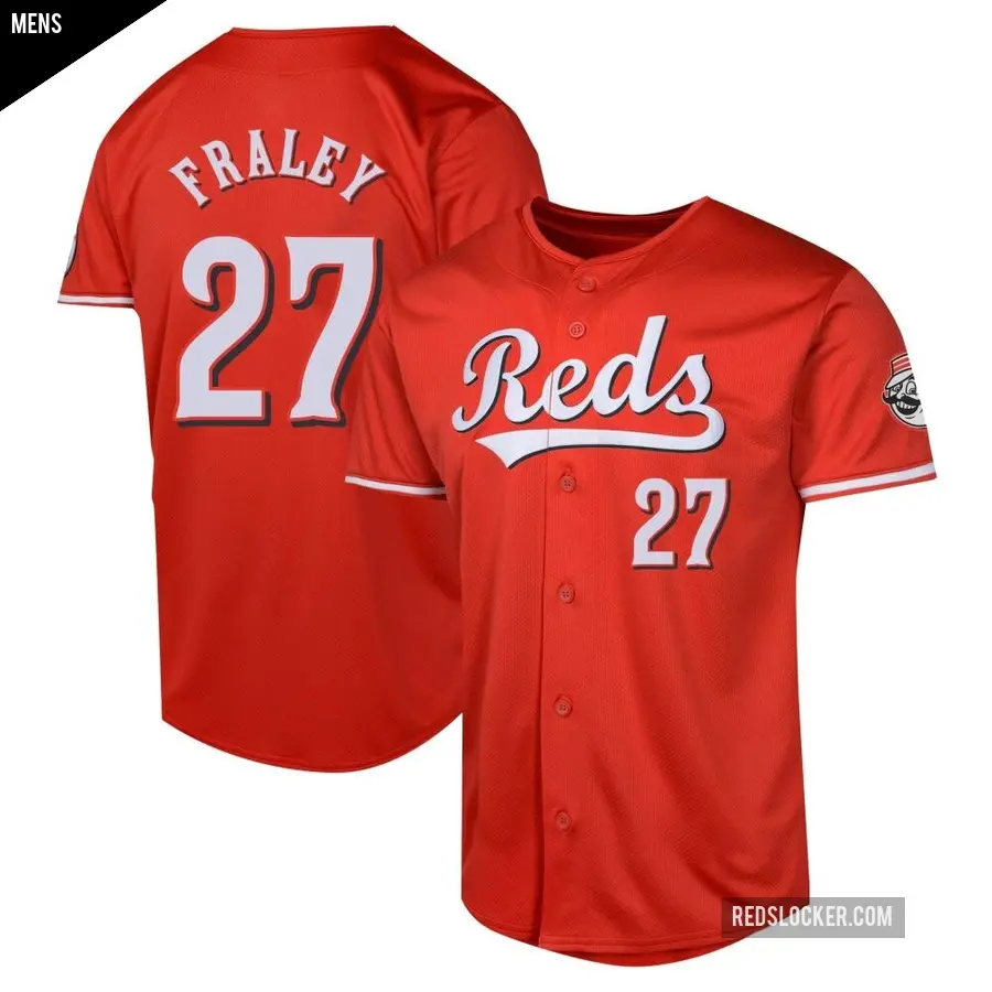 Men's Cincinnati Reds ＃27 Jake Fraley Limited Red Alternate Jersey