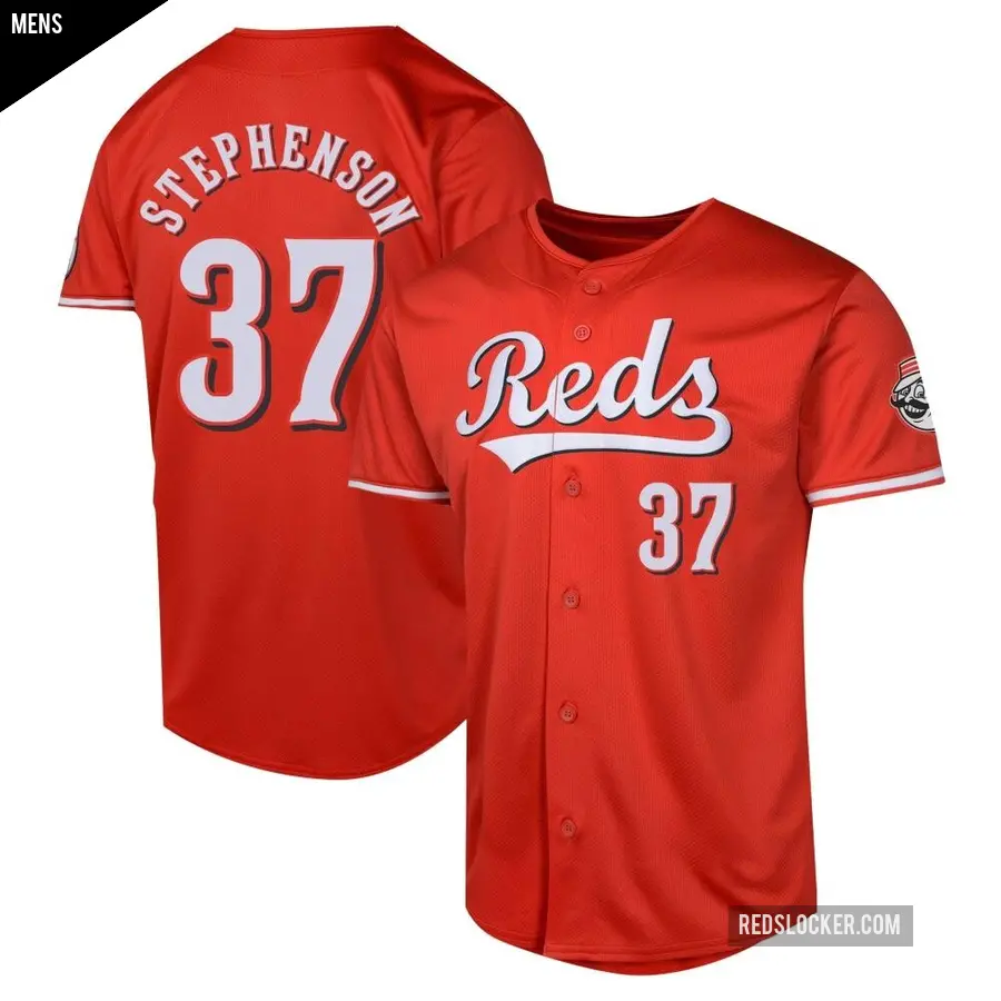 Men's Cincinnati Reds ＃37 Tyler Stephenson Limited Red Alternate Jersey