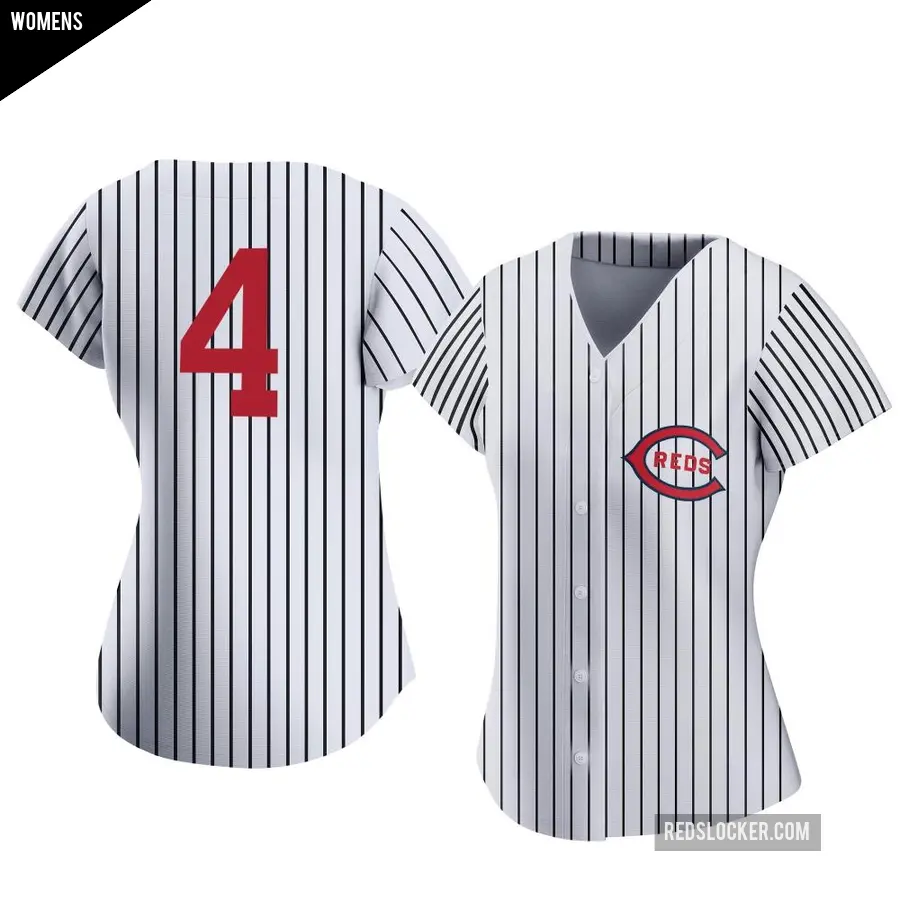 Women's Cincinnati Reds ＃4 Wil Myers Replica White 2022 Field Of Dreams Jersey