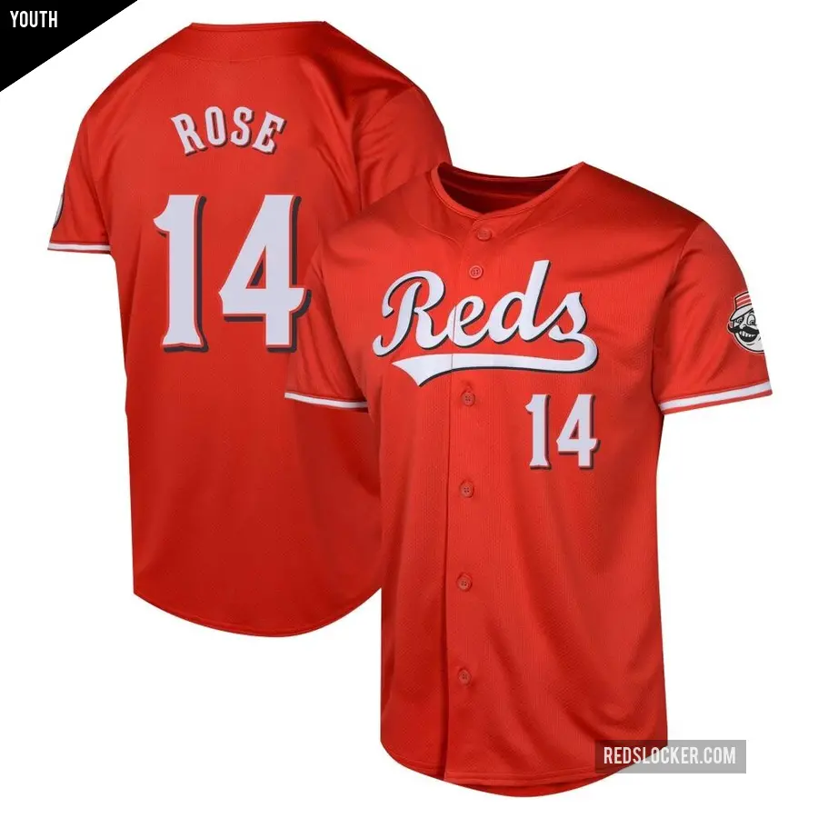 Youth Cincinnati Reds ＃14 Pete Rose Limited Red Alternate Jersey