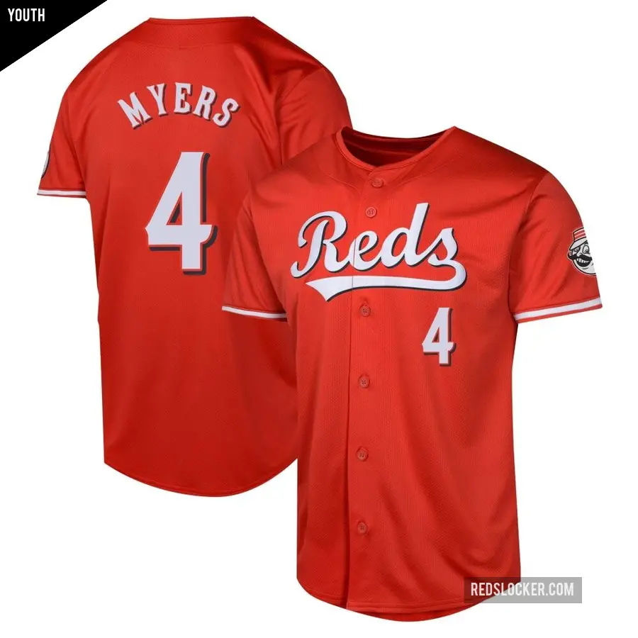 Youth Cincinnati Reds ＃4 Wil Myers Limited Red Alternate Jersey
